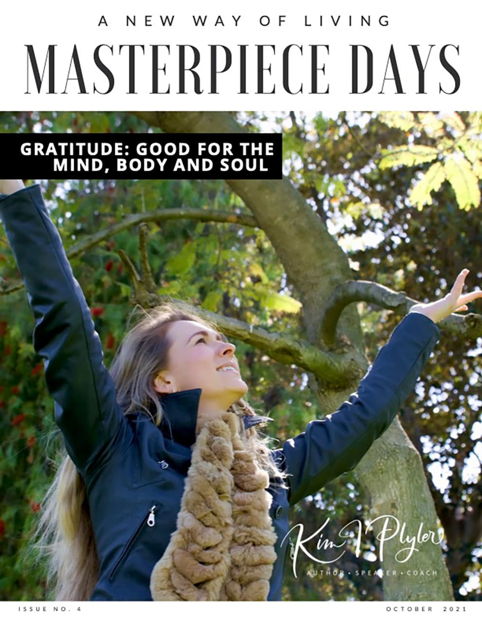 Magazine Cover: Masterpiece Days, Gratitude: Good For The Mind, Body and Soul